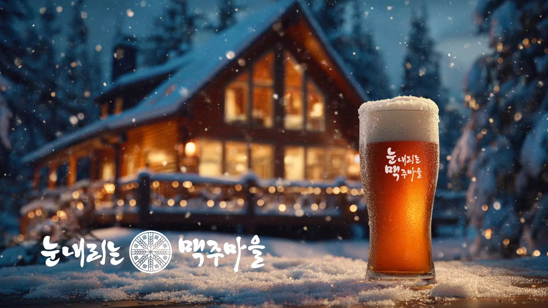 눈내리는 맥주마을